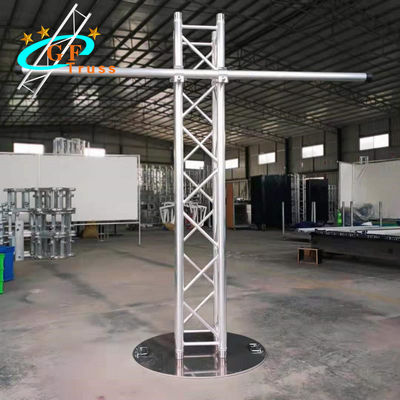 6.56FT 2 मीटर एल्युमिनियम लाइटिंग ट्रस प्लाज्मा टीवी माउंट स्टैंड स्टेज: