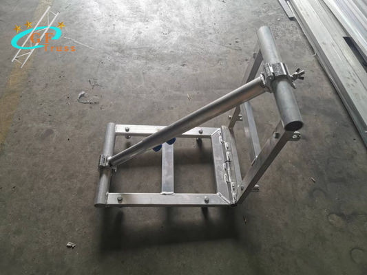 एल्यूमिनियम स्पिगोट ट्रस 6 वे कॉर्नर बॉक्स ब्लॉक कनेक्टर स्क्रू / बोल्ट स्क्वायर ट्रस बॉक्स कॉर्नर