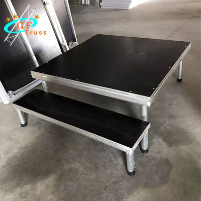 शादी के लिए 1m * 1m 1m * 2m 1.22m * 1.22m एल्युमिनियम स्टेज प्लेटफॉर्म