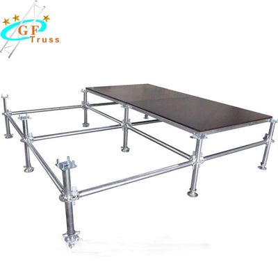 Plexiglass पोर्टेबल एल्यूमीनियम स्टेज प्लेटफॉर्म 1.22 * 1.22M