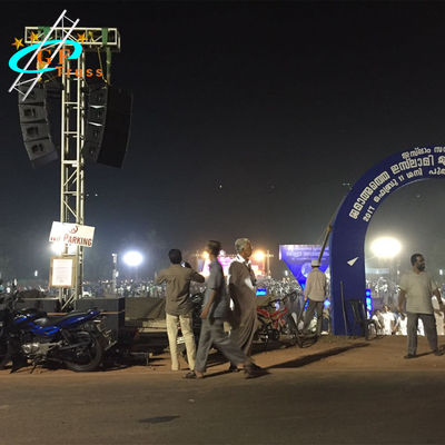 इंडोर इवेंट्स के लिए स्पिगोट टाइप अलु 6082-T6 लाइन ऐरे ट्रस