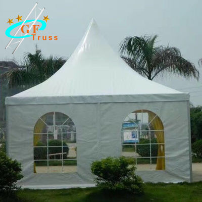 स्टेज प्रीफॉर्मेंस के लिए 5x9M एल्युमिनियम फ्रेम गार्डन पार्टी टेंट: