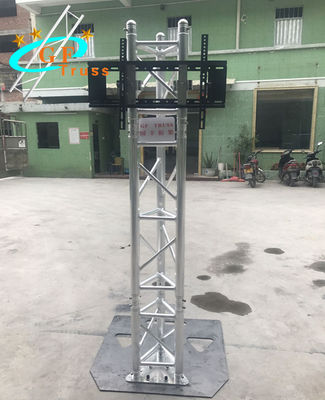 6.56FT 2 मीटर एल्युमिनियम लाइटिंग ट्रस प्लाज्मा टीवी माउंट स्टैंड स्टेज: